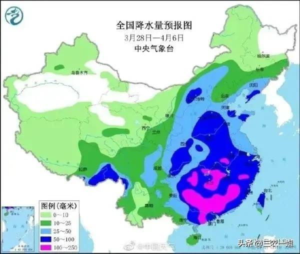 天气预报：4月1~5号，今年最大范围雨雪确认，冷春要到？农谚咋说