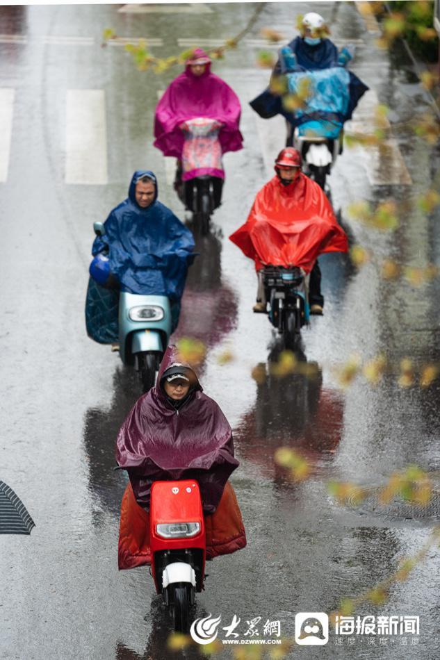 「组图」春雨来了！济南迎降水降温大风天气 最高气温骤跌至11℃