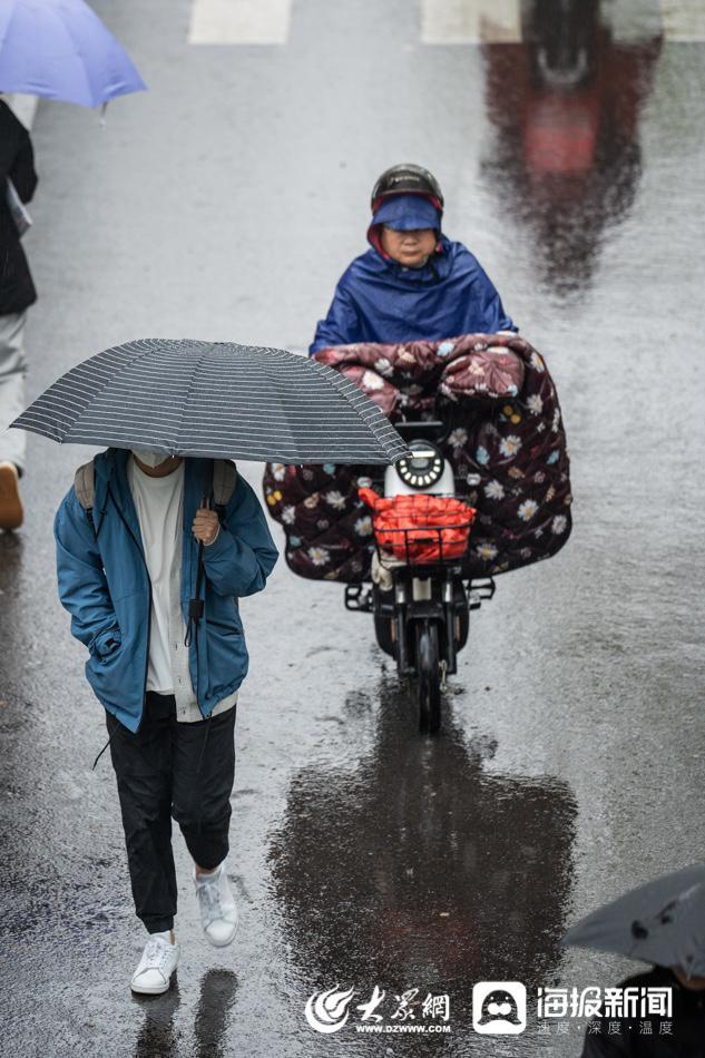 「组图」春雨来了！济南迎降水降温大风天气 最高气温骤跌至11℃